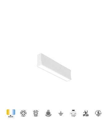HANOK * APLIQUE LED 14W 4000K 110º BLANCA